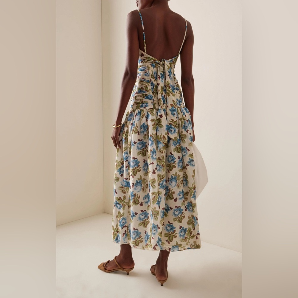 Posse Raquel floral cotton silk dress - Picture 9 of 10